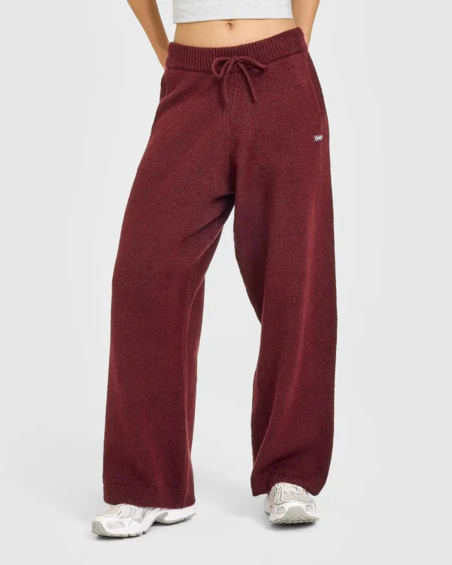 Oversized Knit Straight Leg Bottoms | Rosewood sold by Oner Active