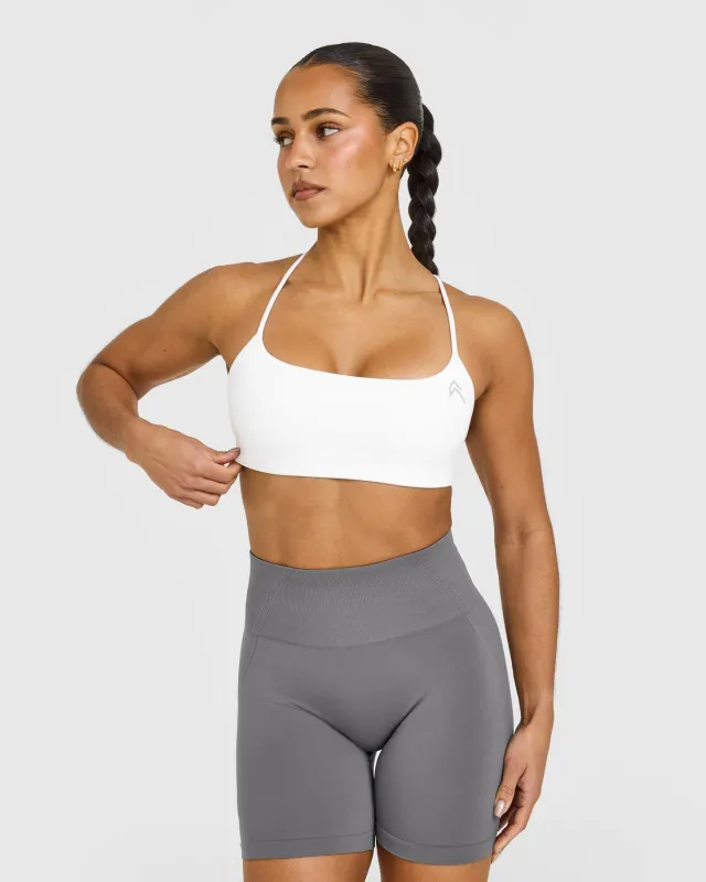 EasyLift™ Strappy Sports Bra | White sold by Oner Active