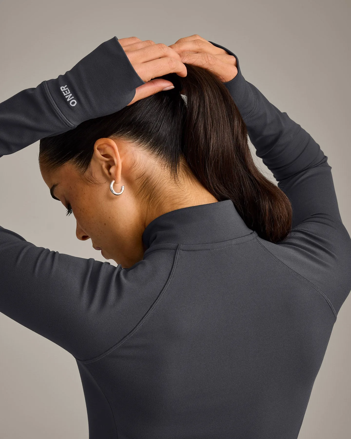 SoftMotion™ Jacket with Grey Logo | Coal sold by Oner Active product image thumbnail 4