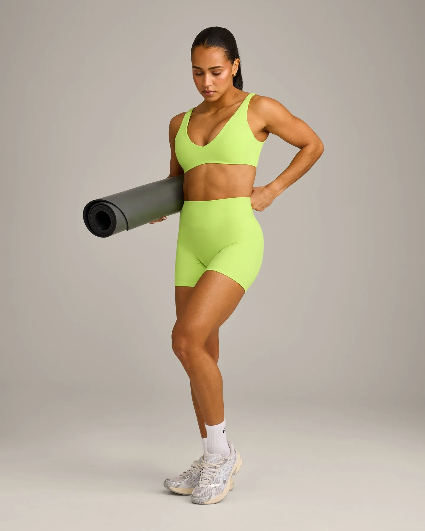 SoftMotion™ Scoop Back Bralette with Grey Logo | Citrus Green sold by Oner Active product image thumbnail 2