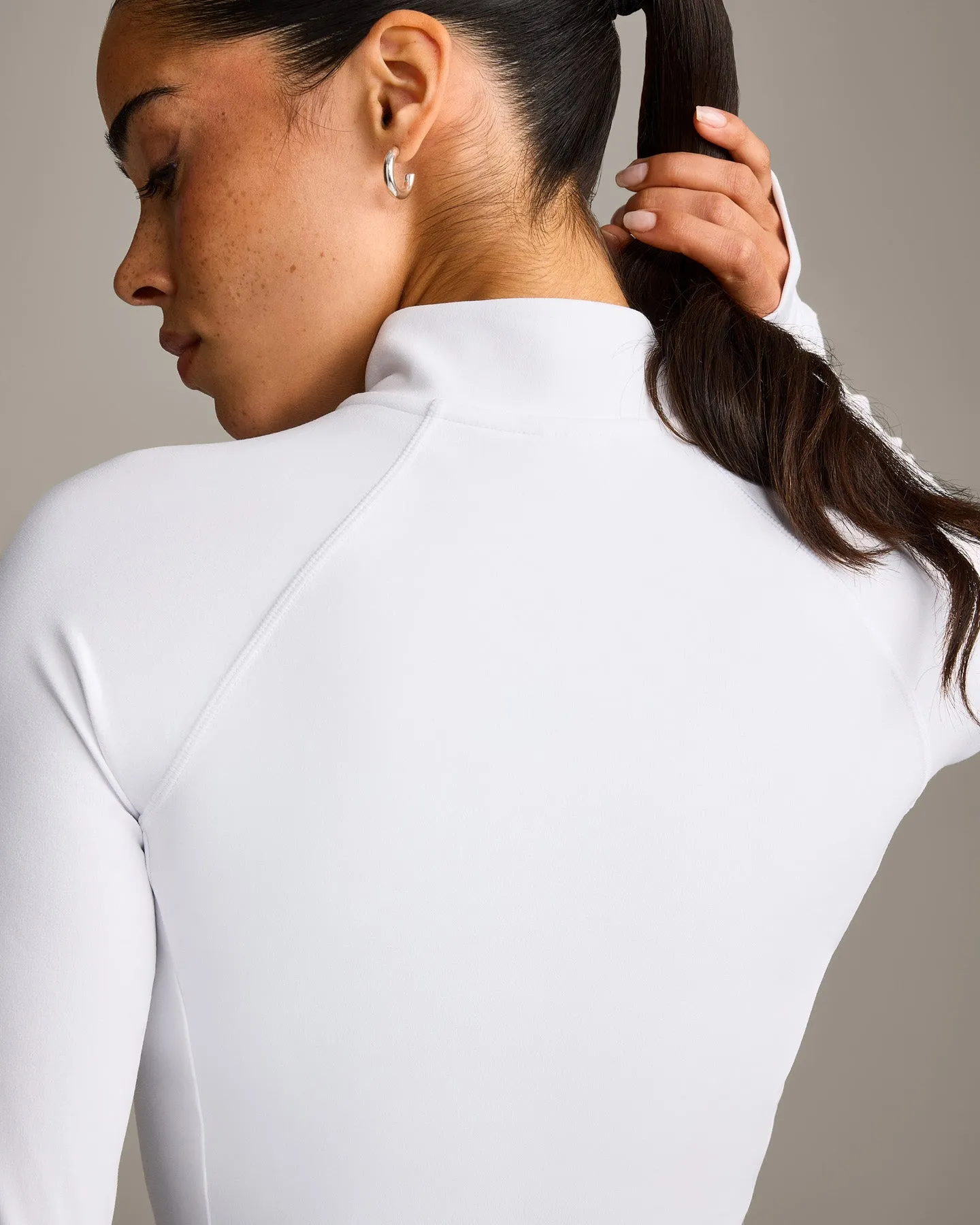 SoftMotion™ Mid Jacket with Grey Logo | White sold by Oner Active product image thumbnail 4