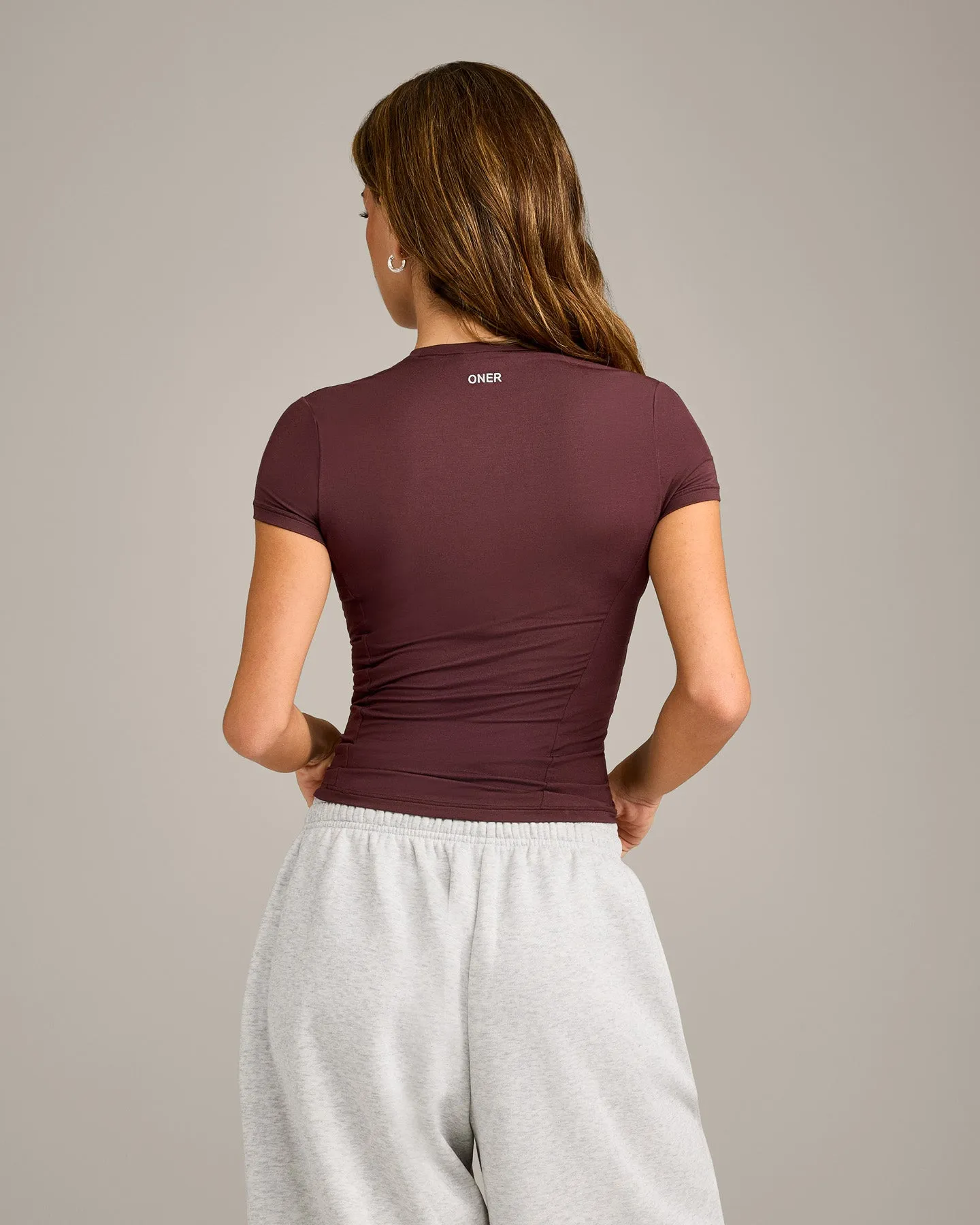 Mellow™ Motion Crew Neck Top | Light Velvet Mocha sold by Oner Active product image thumbnail 5
