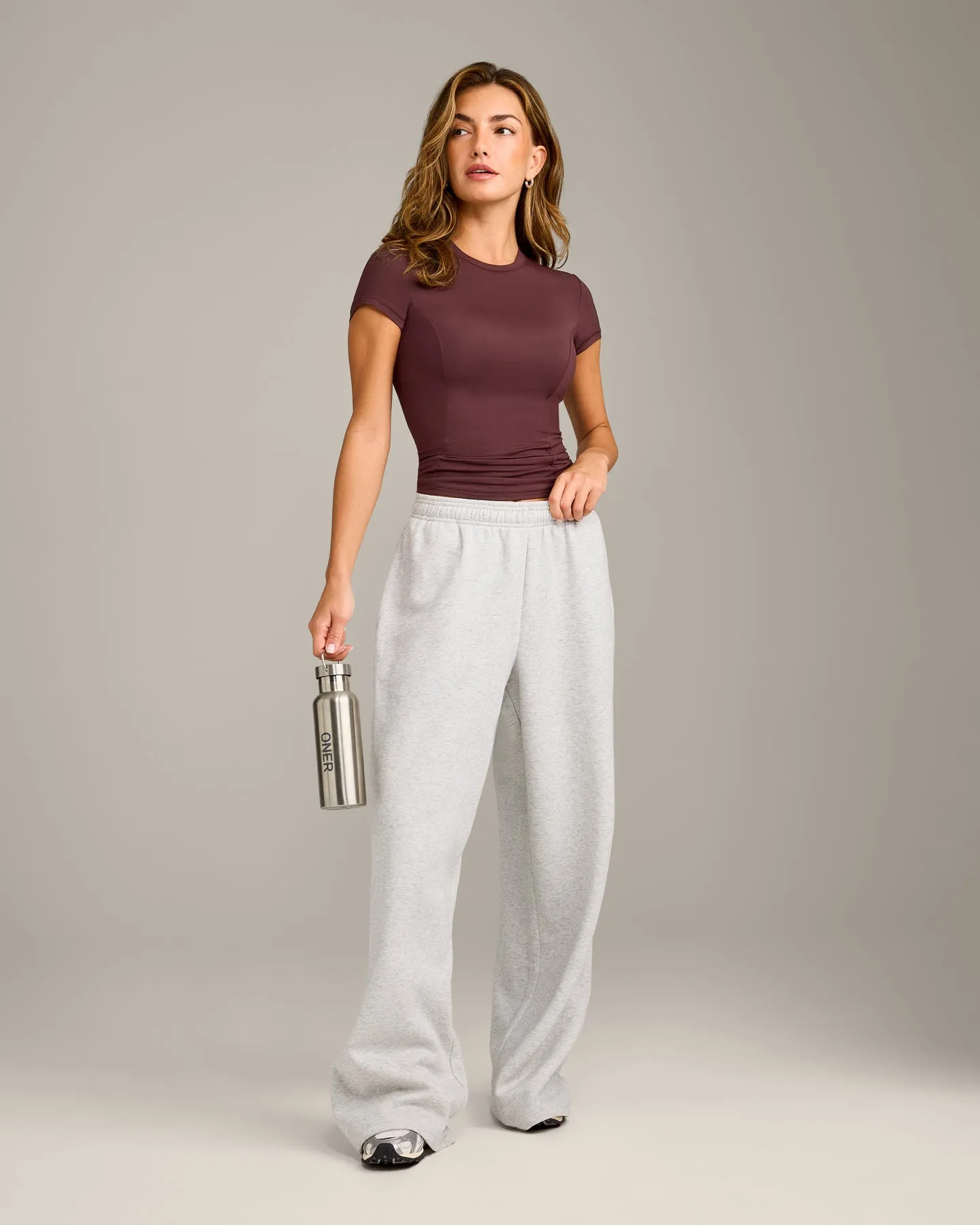 Mellow™ Motion Crew Neck Top | Light Velvet Mocha sold by Oner Active product image thumbnail 2