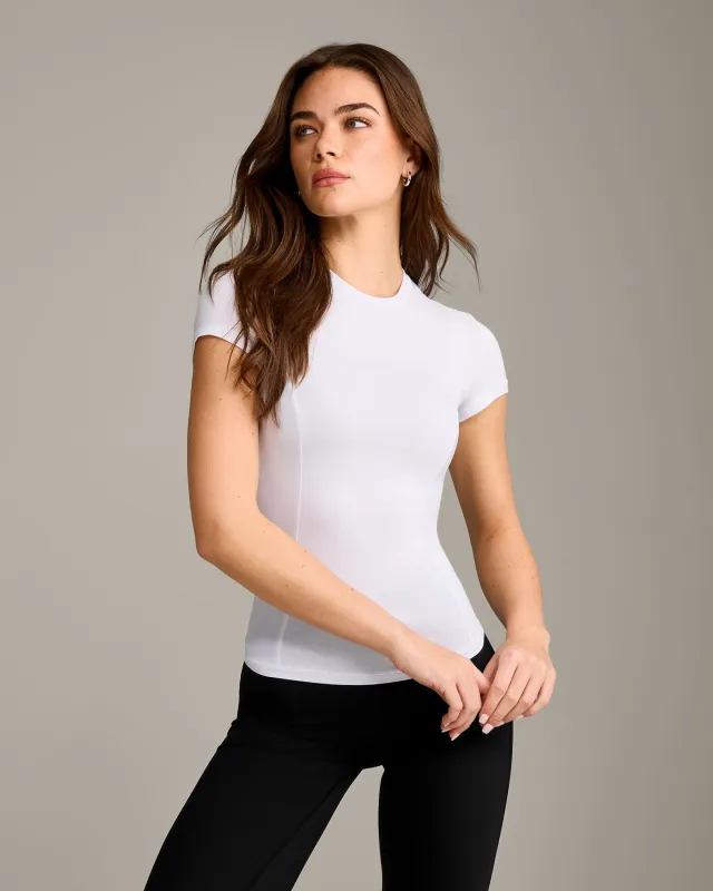 Mellow™ Motion Crew Neck Top | White sold by Oner Active