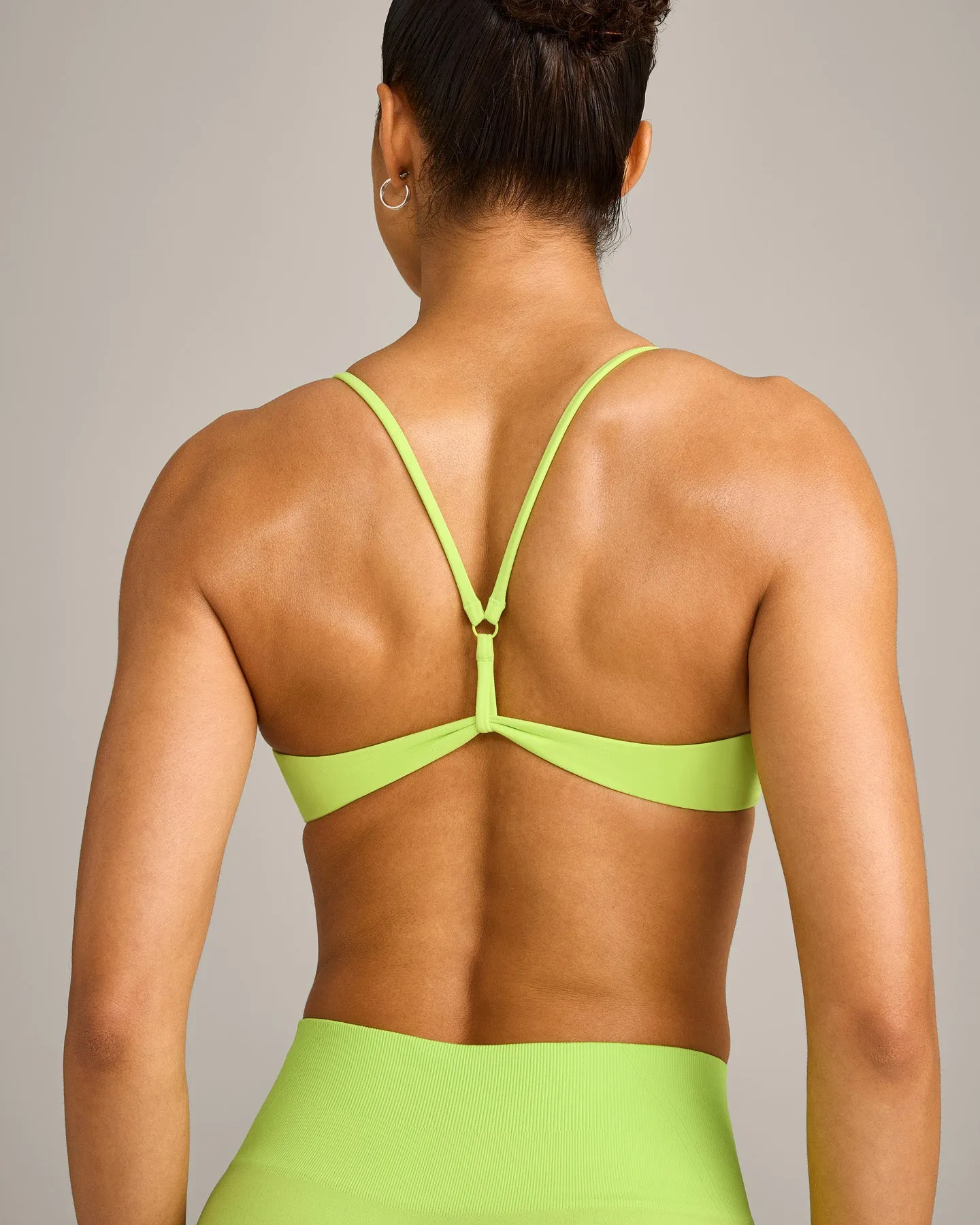EasyLift™ Ultra Minimal Bralette with Grey Logo | Citrus Green sold by Oner Active product image thumbnail 4