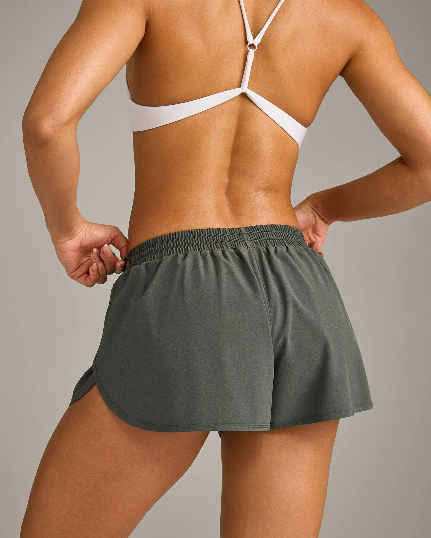 AirMove™ Lined Shorts 2" with Reflective Logo | Dark Khaki sold by Oner Active product image thumbnail 5