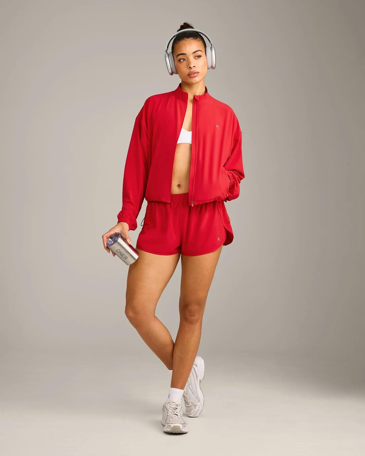 AirMove™ Jacket with Reflective Logo | Fiery Red sold by Oner Active product image thumbnail 3