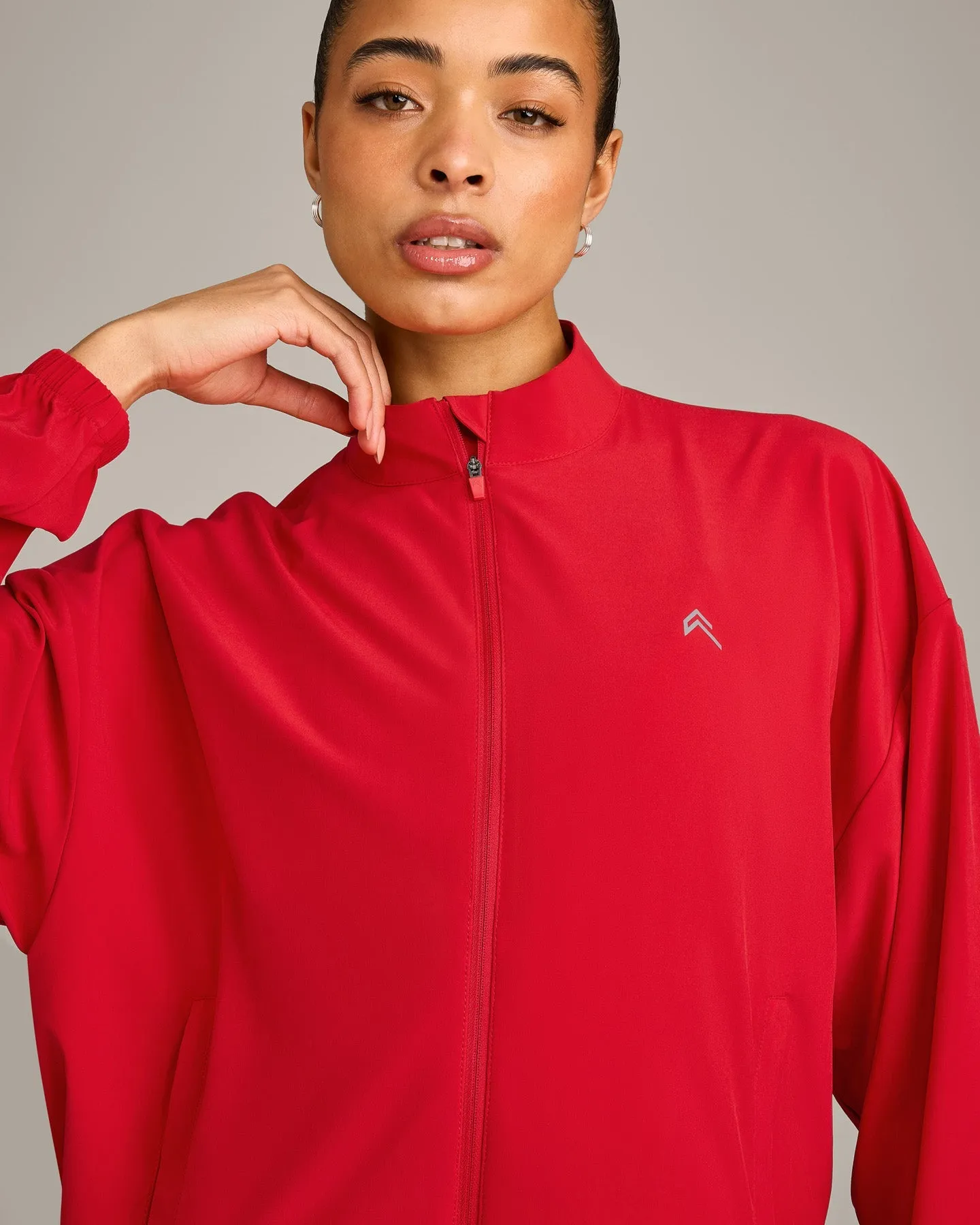 AirMove™ Jacket with Reflective Logo | Fiery Red sold by Oner Active product image thumbnail 4