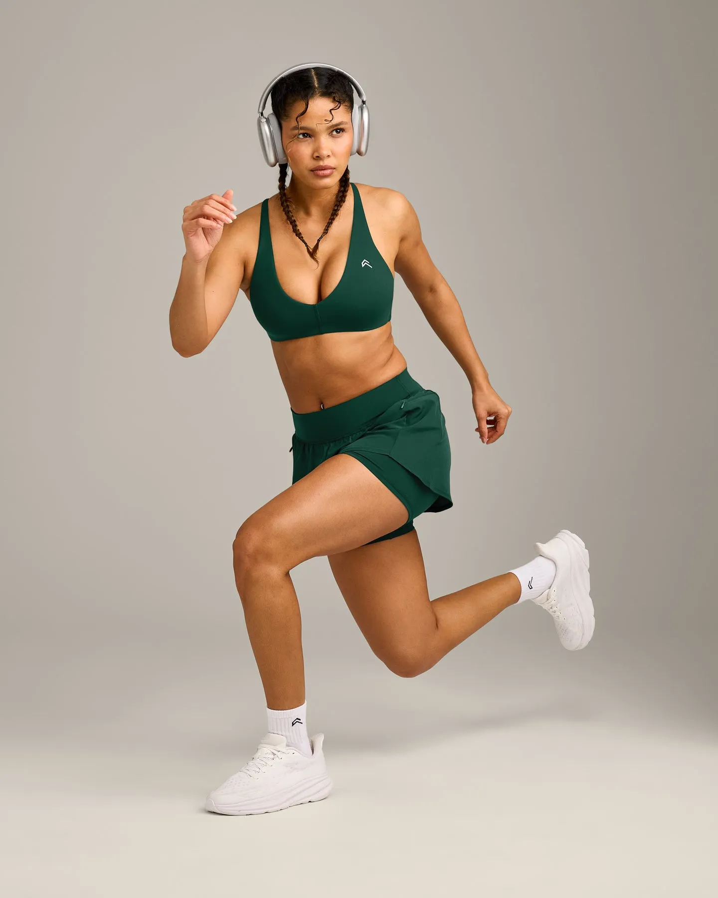 UnifiedMove Double Layer Shorts 5" with Reflective Logo | Racing Green sold by Oner Active product image thumbnail 5