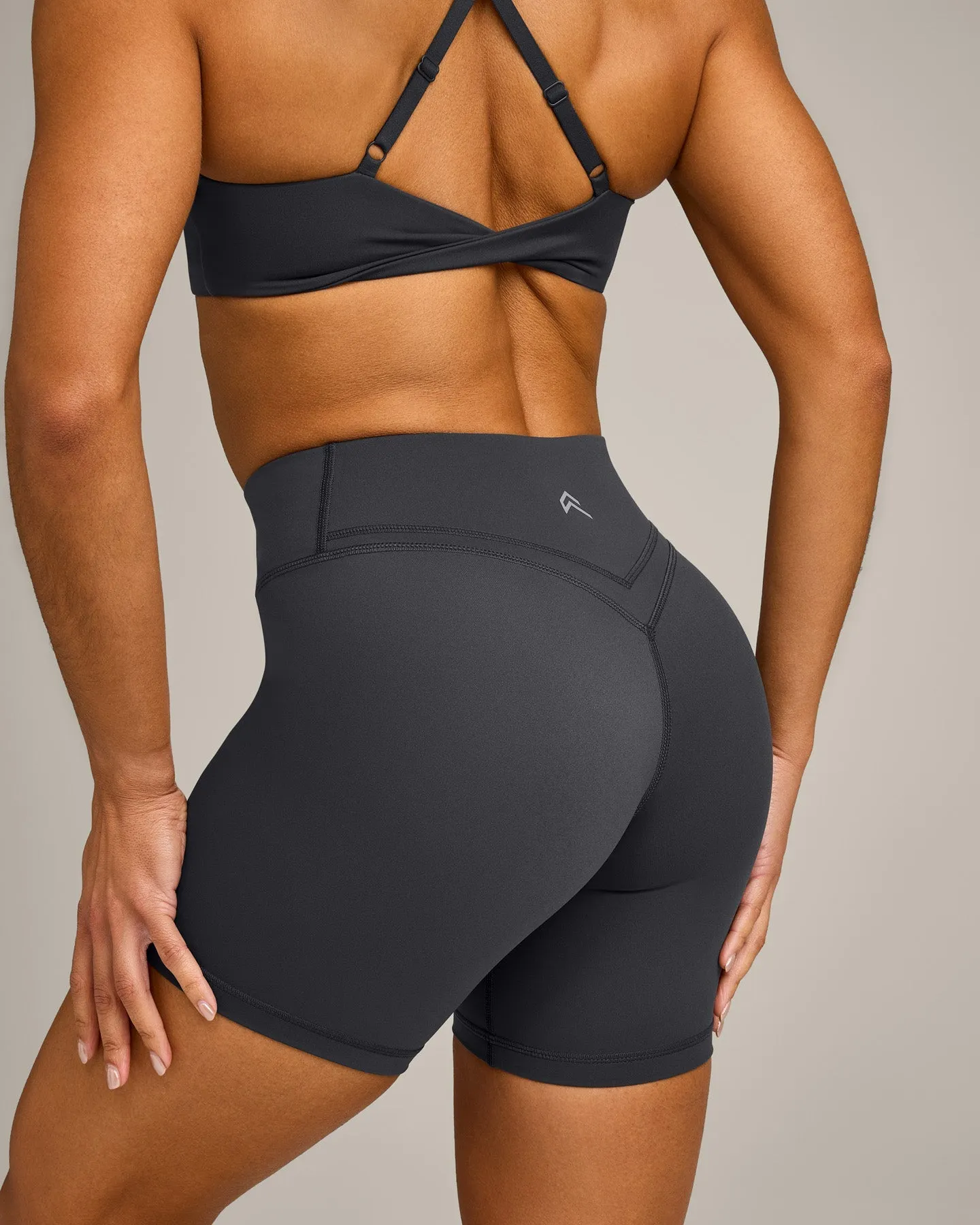 UnifiedMove™ Wrap Shorts 6" with Reflective Logo | Coal sold by Oner Active product image thumbnail 4