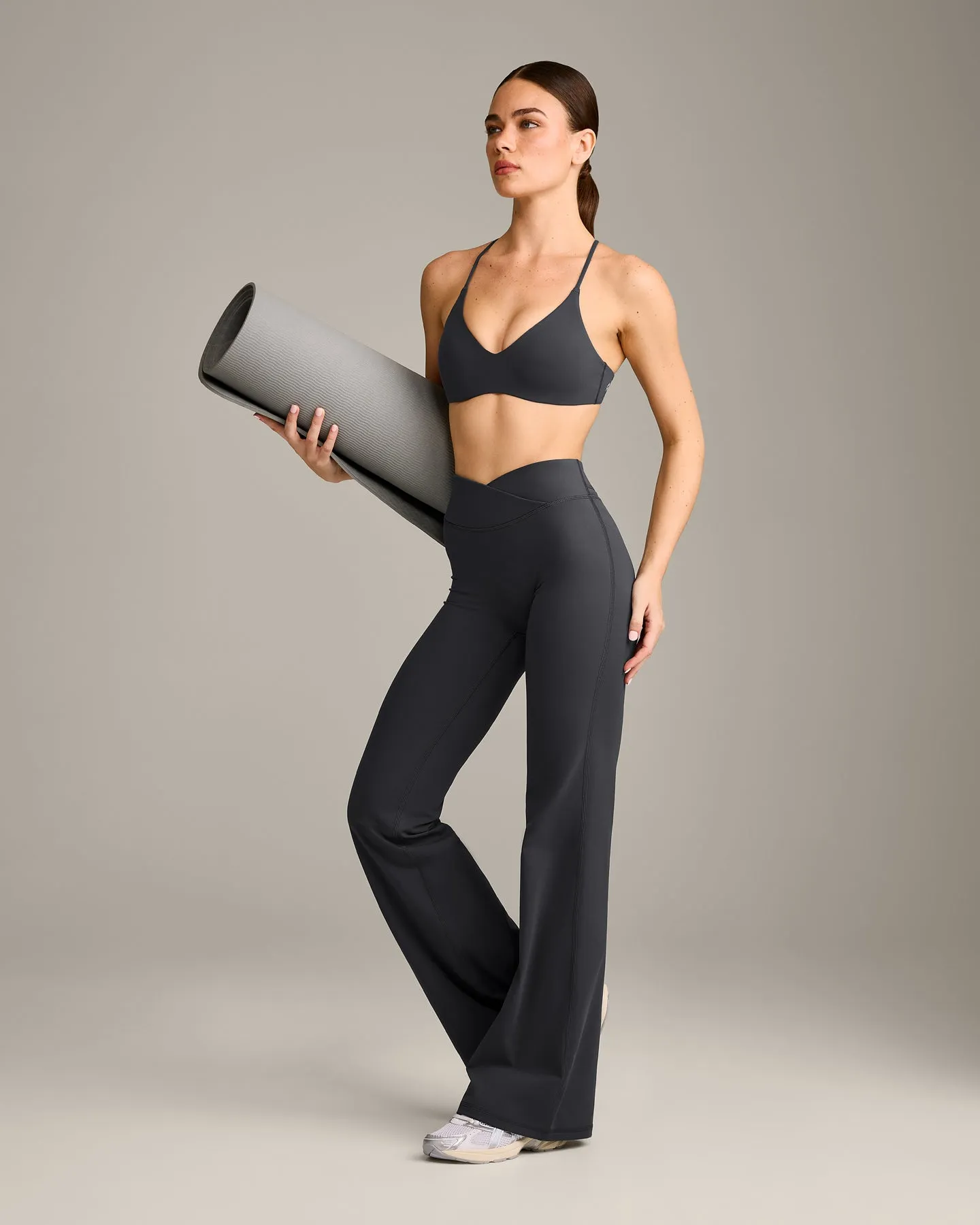 EasyLift™ Ultra Minimal Bralette with Grey Logo | Coal sold by Oner Active product image thumbnail 3