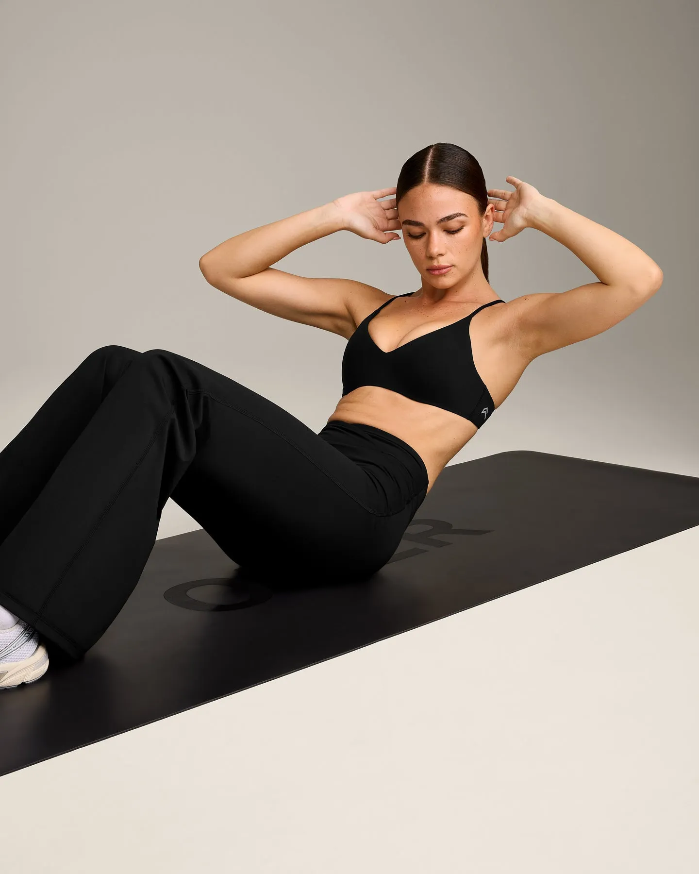 EasyLift™ Ultra Minimal Bralette with Grey Logo | Black sold by Oner Active product image thumbnail 2