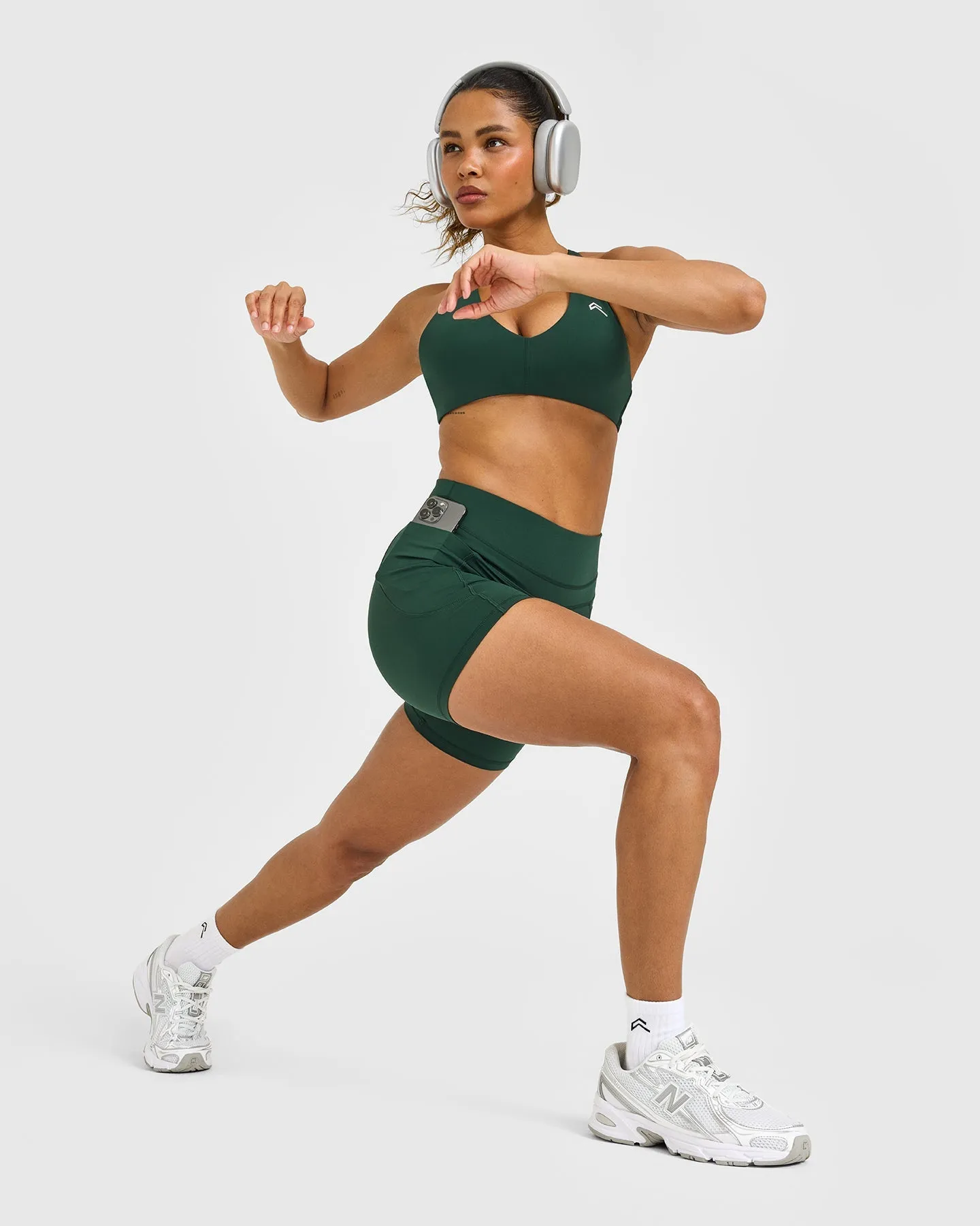 UnifiedMove™ High Waisted Pocket Shorts 6" | Racing Green sold by Oner Active product image thumbnail 3