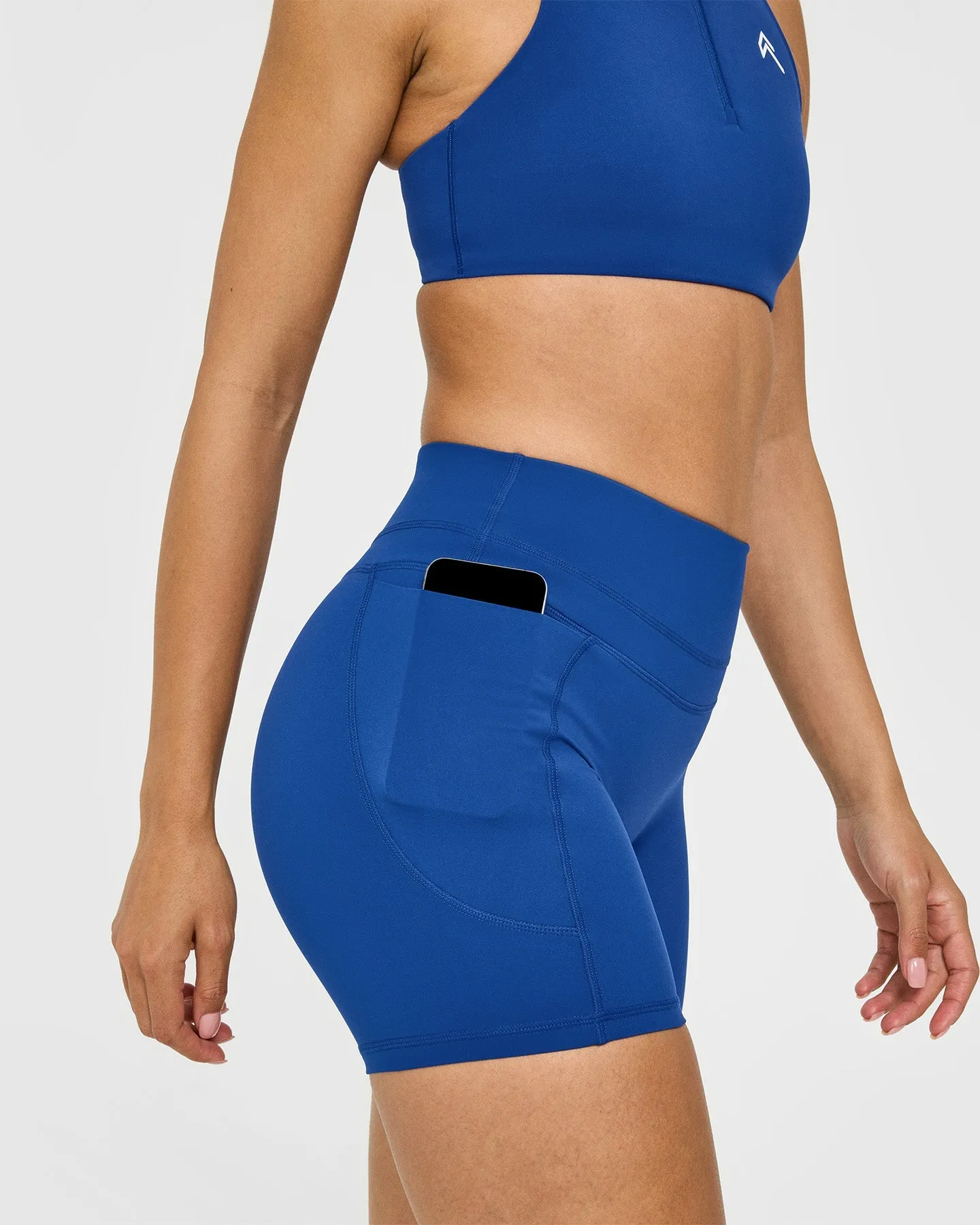 UnifiedMove™ High Waisted Pocket Shorts 6" | Vintage Navy sold by Oner Active product image thumbnail 2
