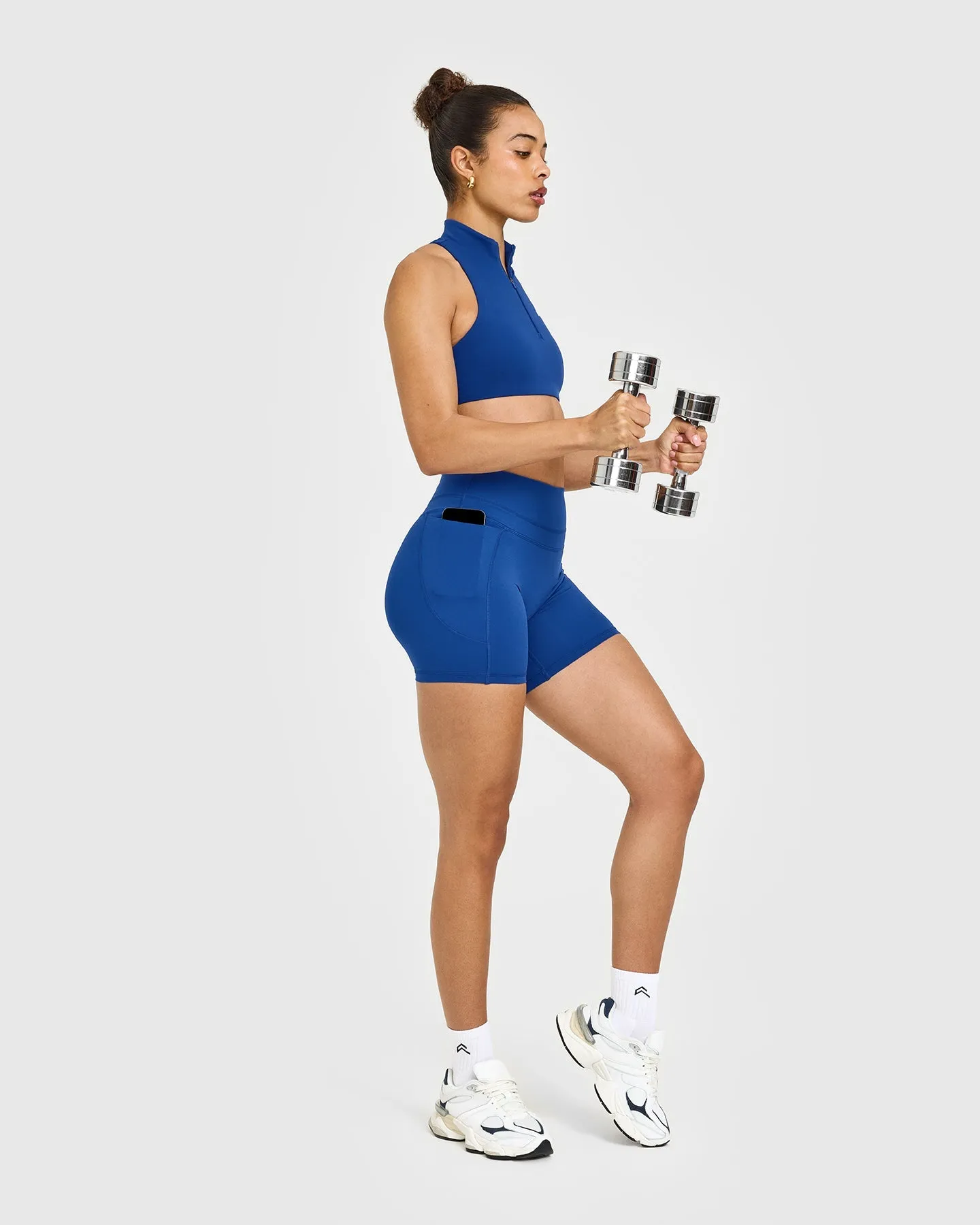 UnifiedMove™ High Waisted Pocket Shorts 6" | Vintage Navy sold by Oner Active product image thumbnail 3