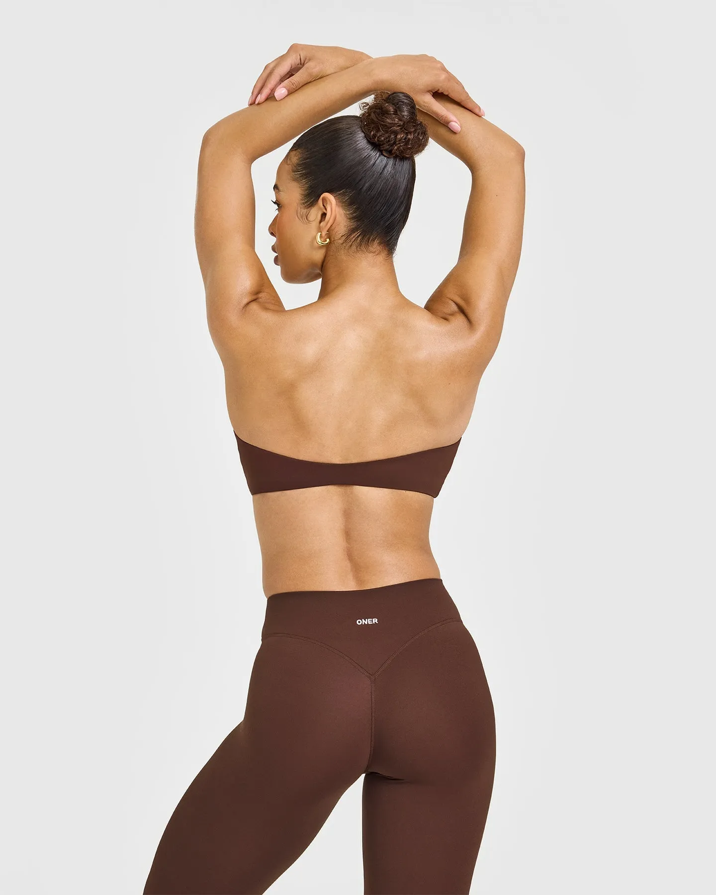 UnifiedMove™ Micro Bandeau Bralette | Espresso Brown sold by Oner Active product image thumbnail 4