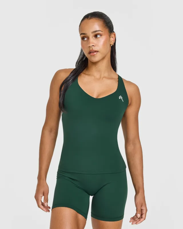 UnifiedMove V Neck Cross Back Vest | Racing Green sold by Oner Active