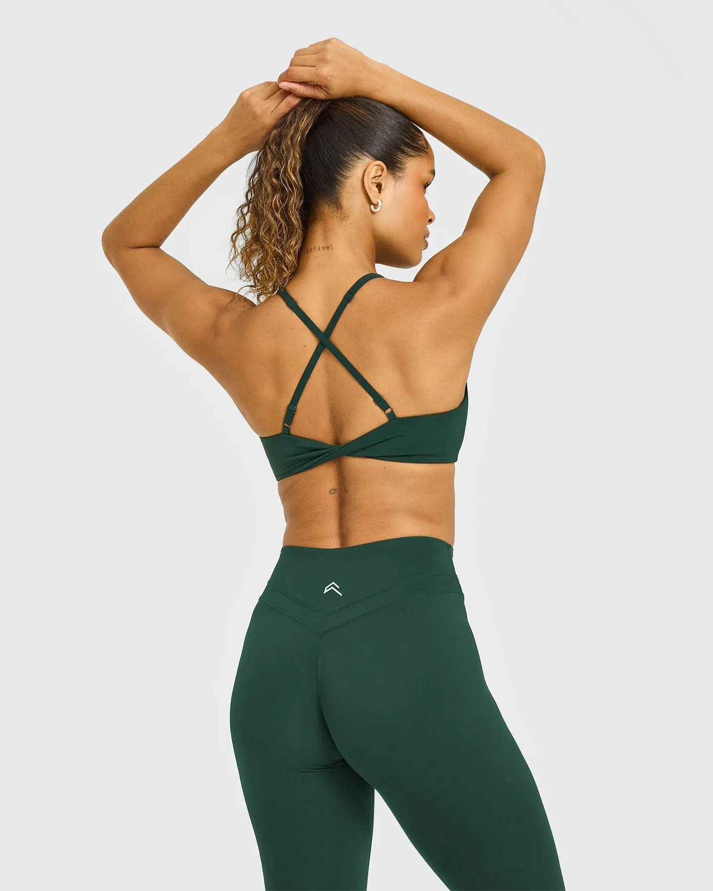 UnifiedMove™ Micro Bralette White Logo | Racing Green sold by Oner Active product image thumbnail 4
