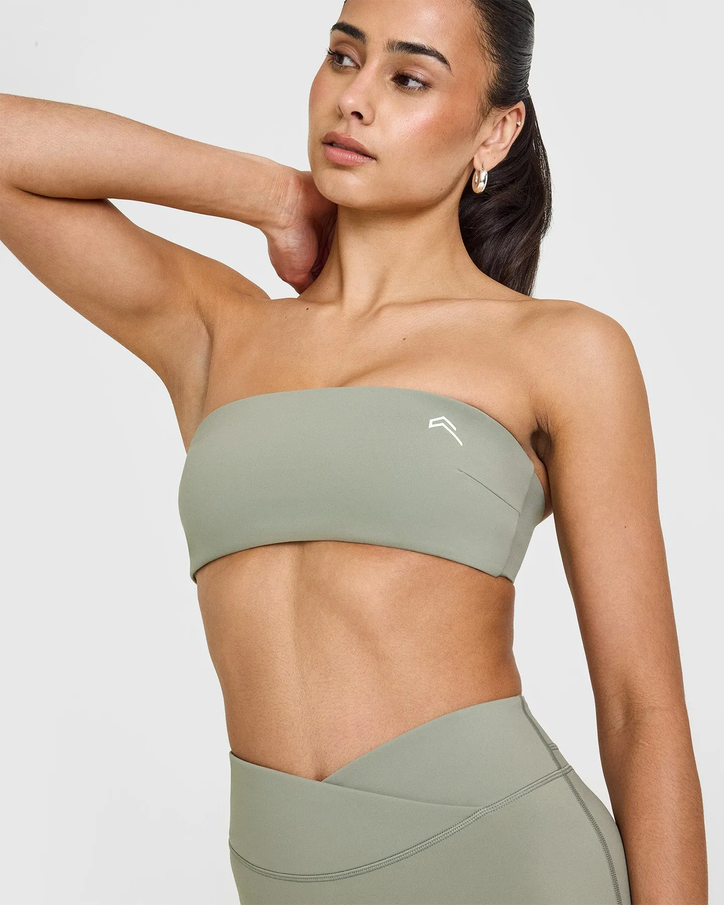 UnifiedMove Micro Bandeau Bralette | Soft Sage Green sold by Oner Active product image thumbnail 5