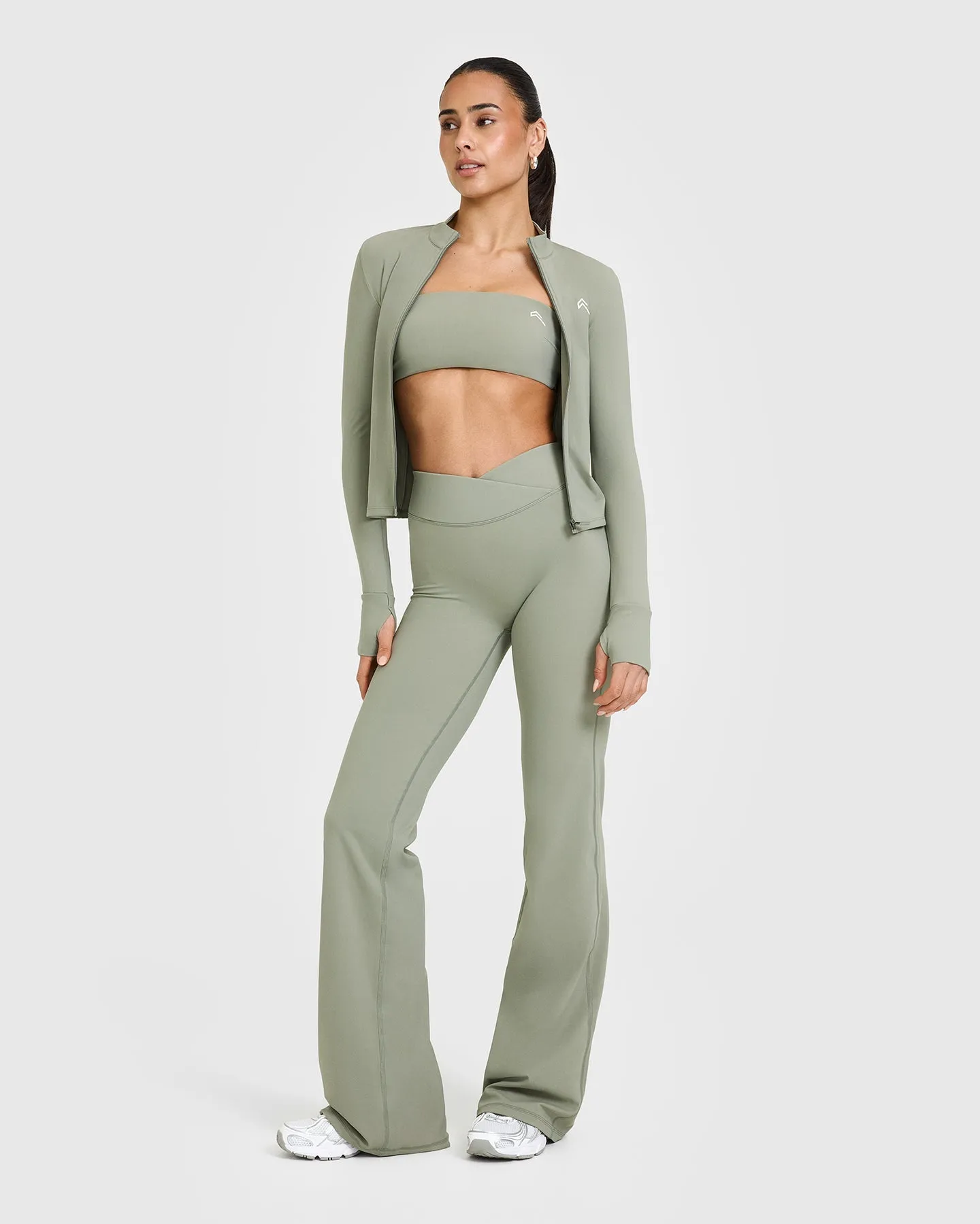 UnifiedMove Micro Bandeau Bralette | Soft Sage Green sold by Oner Active product image thumbnail 3