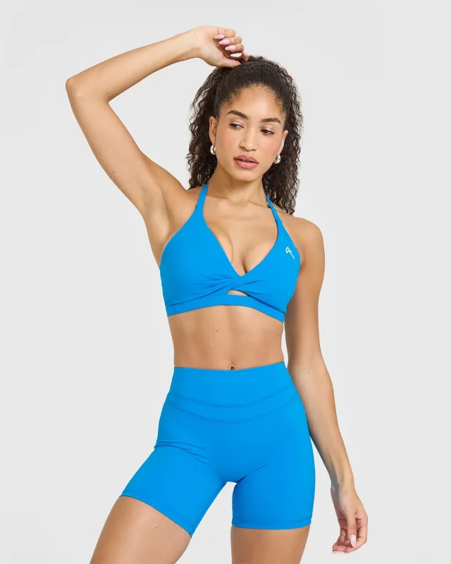 UnifiedMove Twist Sports Bra | Tropical Blue sold by Oner Active