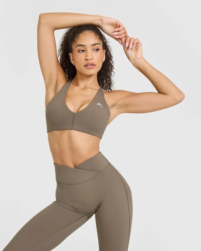 UnifiedMove Micro Bralette | Moss Brown sold by Oner Active