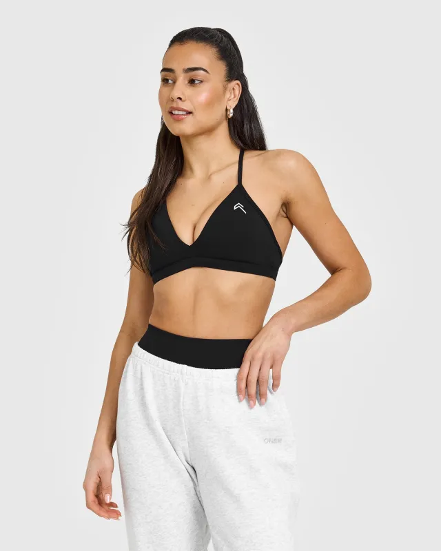 UnifiedMove™ Ultra Micro V Neck Bralette | Black made by Oner Active