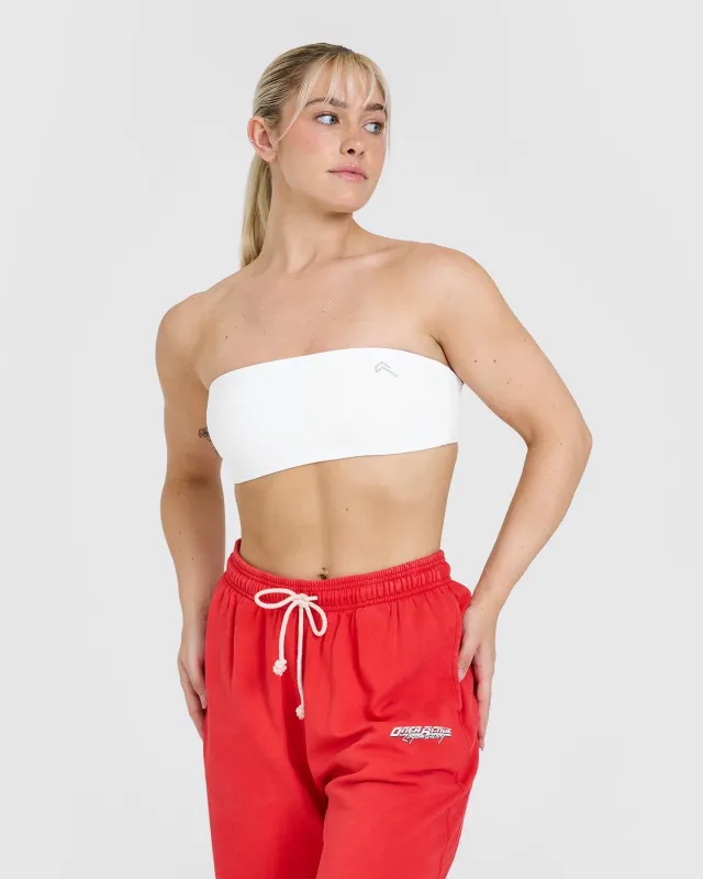 UnifiedMove Micro Bandeau Bralette | White sold by Oner Active