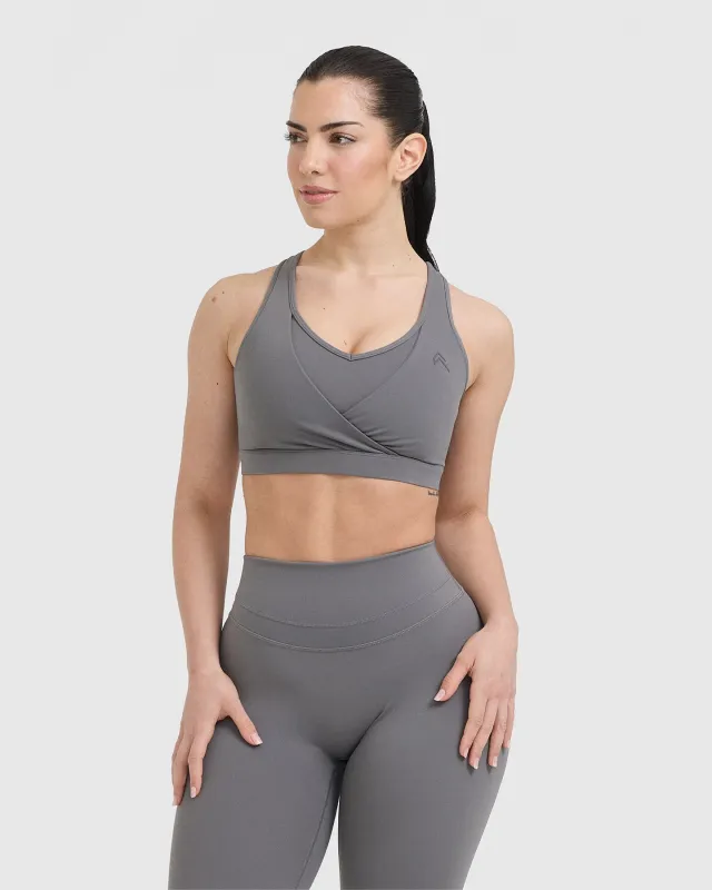 UnifiedMove™ Layered Sports Bra | Ash Grey made by Oner Active