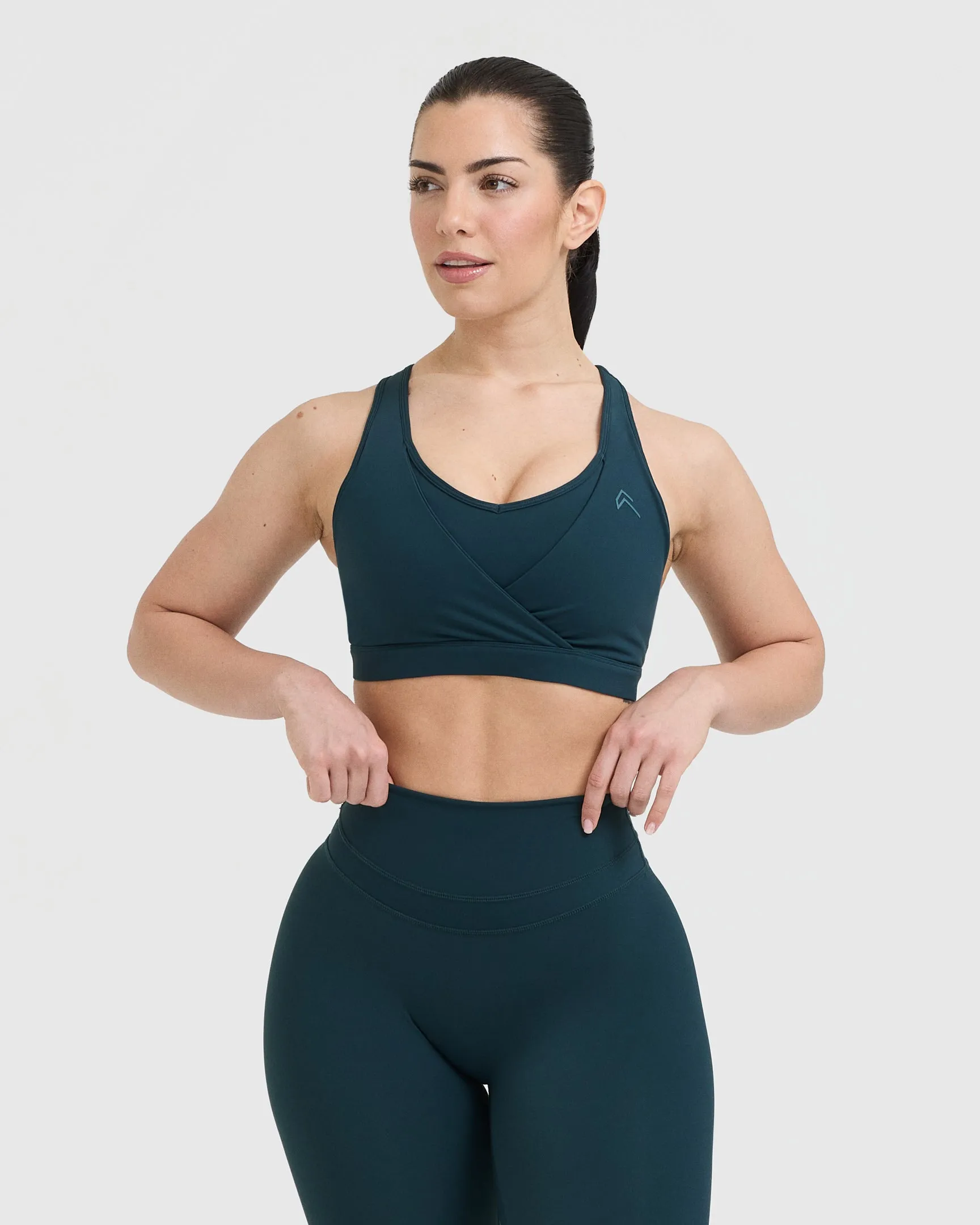 UnifiedMove Layered Sports Bra | Oil Blue sold by Oner Active
