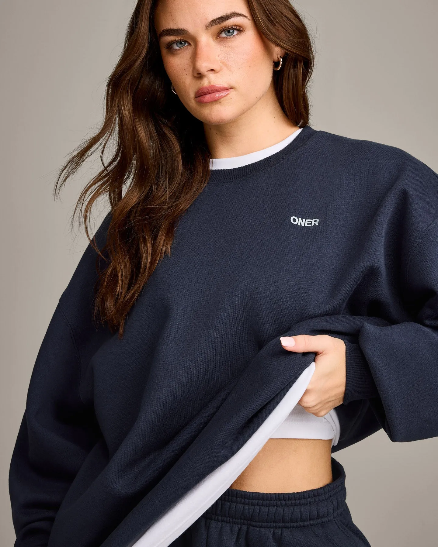 Foundations Cosy Oversized Sweatshirt | True Blue sold by Oner Active product image thumbnail 5