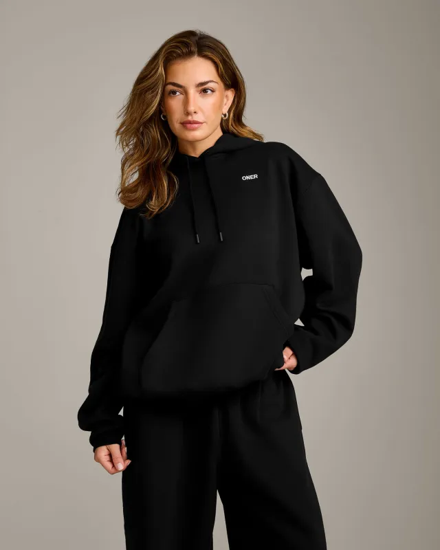 Foundations Cosy Oversized Hoodie | Black made by Oner Active