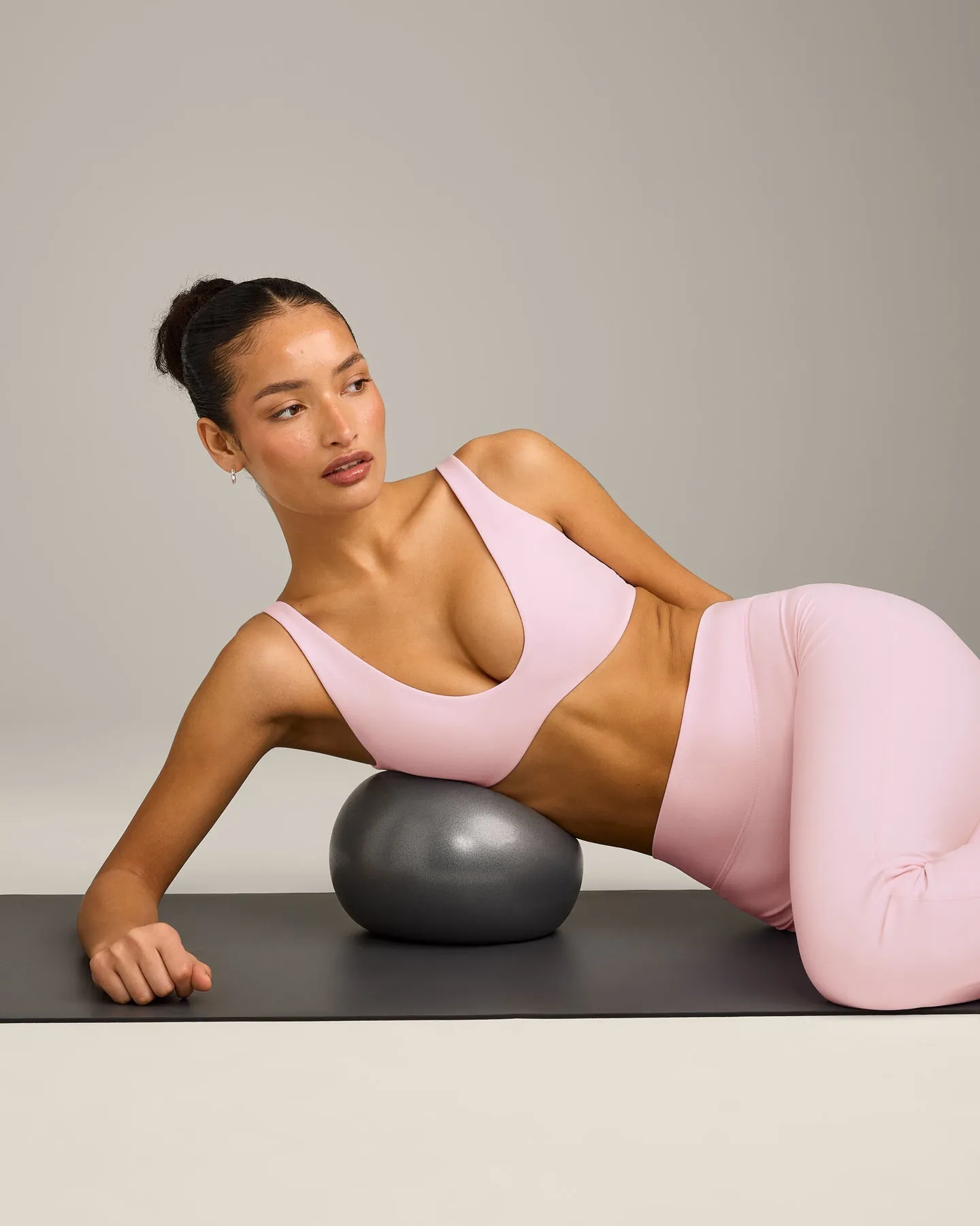 SoftMotion™ Scoop Back Bralette with Grey Logo | Soft Girl Pink sold by Oner Active product image thumbnail 4