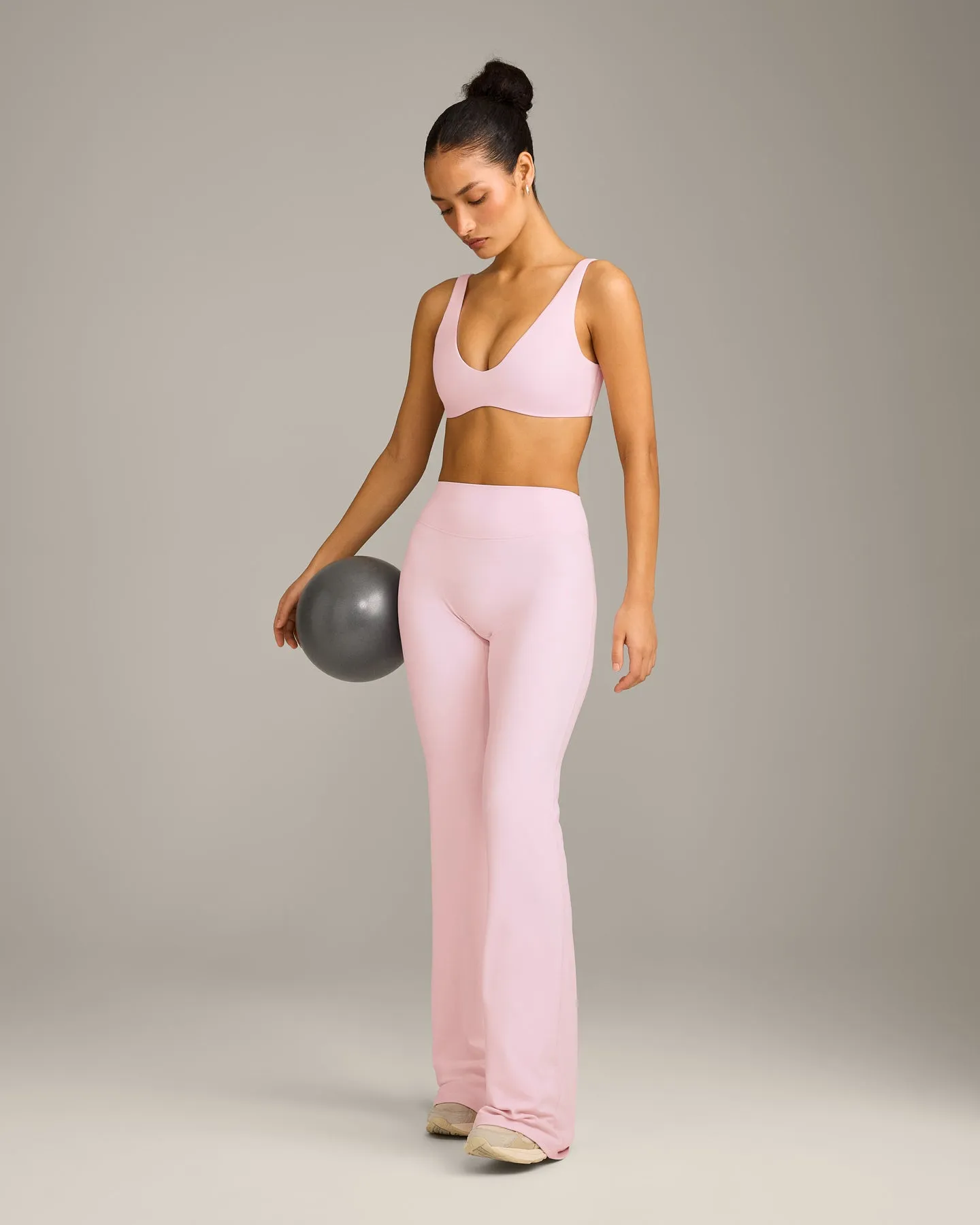 SoftMotion™ Scoop Back Bralette with Grey Logo | Soft Girl Pink sold by Oner Active product image thumbnail 3
