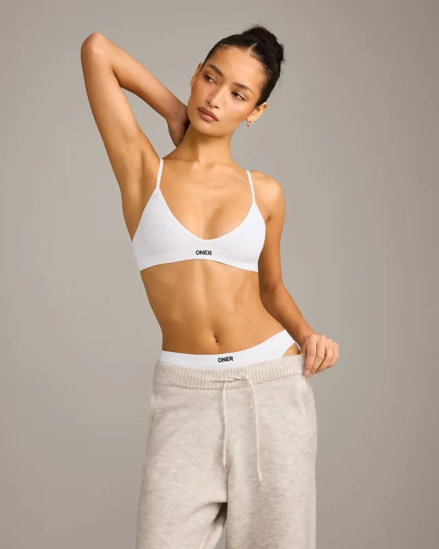 Seamless Strappy Bralette | White made by Oner Active