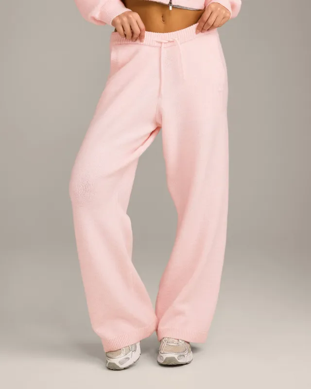 Oversized Knit Straight Leg Pants | Soft Girl Pink made by Oner Active