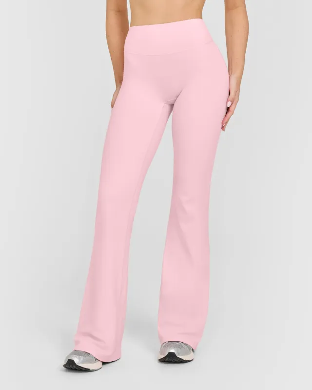 SoftMotion™ Flared Bottoms with White Logo | Cherry Blossom Pink made by Oner Active
