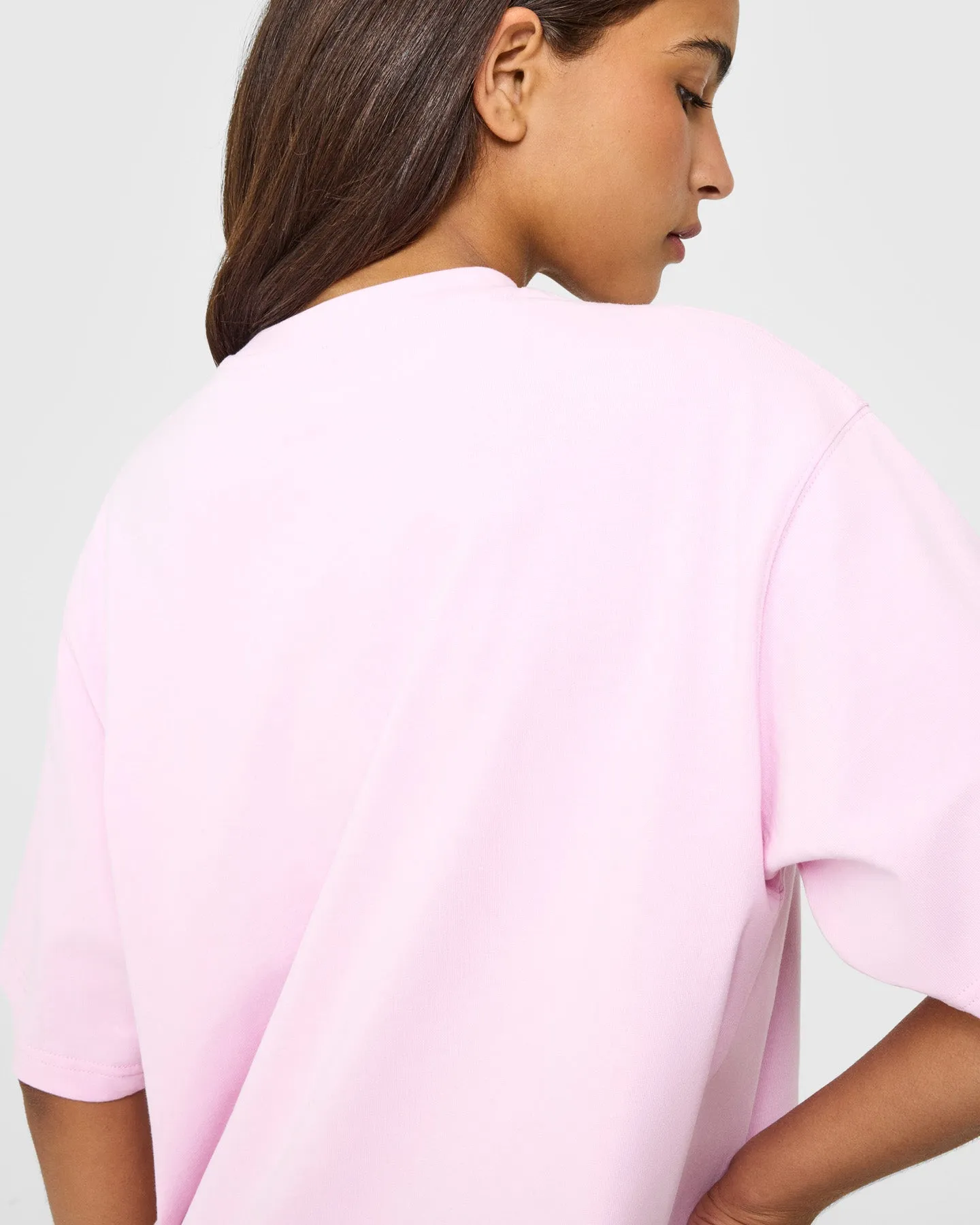 Oversized Oner Girlfriend Washed T-Shirt | Chalk Pink sold by Oner Active product image thumbnail 4