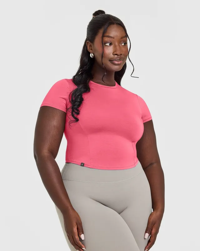 Mellow™ Soft Mid Short Sleeve T-Shirt | Velvet Pink sold by Oner Active