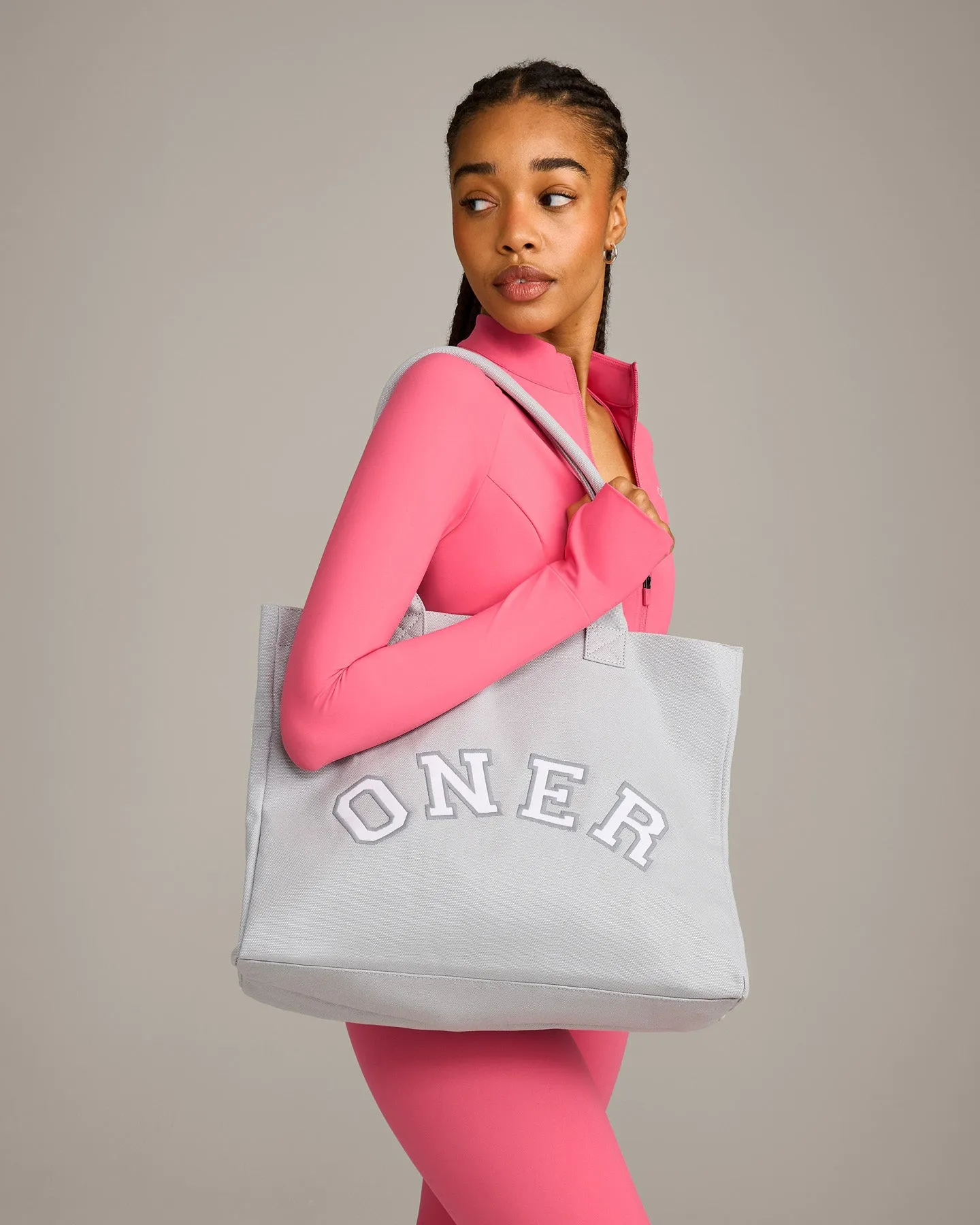 Oner Girlfriend Canvas Tote | Platinum Grey sold by Oner Active