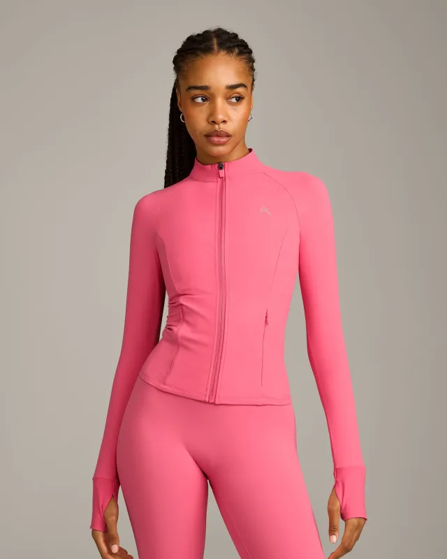 UnifiedMove⢠Pocket Jacket with Reflective Logo | Hot Girl Pink made by Oner Active