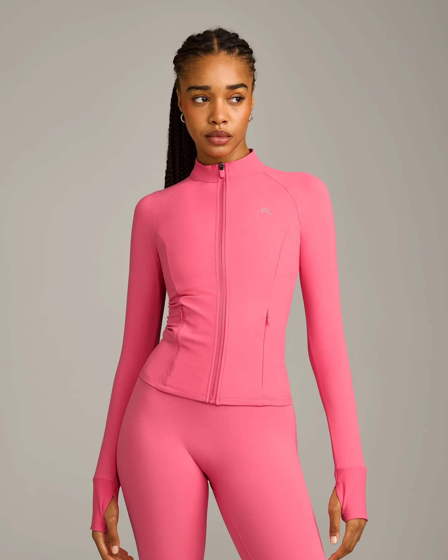 UnifiedMove™ Pocket Jacket with Reflective Logo | Hot Girl Pink sold by Oner Active