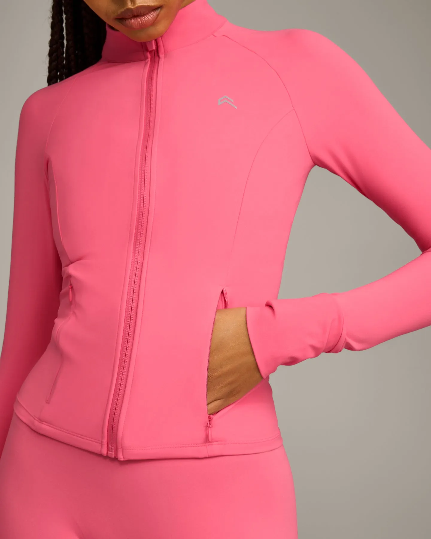 UnifiedMove™ Pocket Jacket with Reflective Logo | Hot Girl Pink sold by Oner Active product image thumbnail 5