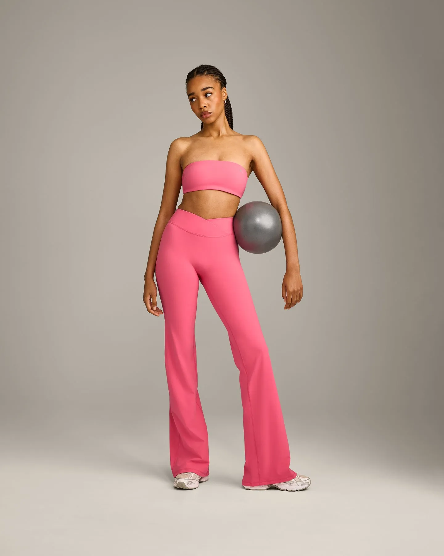 UnifiedMove™ Wrap Flared Pants | Hot Girl Pink sold by Oner Active product image thumbnail 3