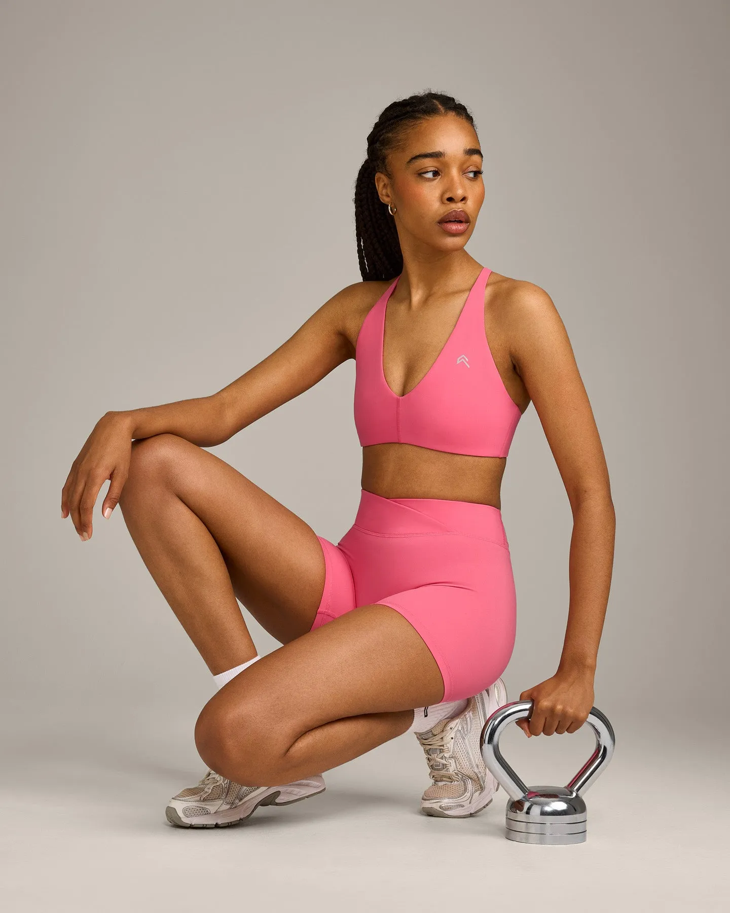 UnifiedMove™ Wrap Shorts 6" with Reflective Logo | Hot Girl Pink sold by Oner Active product image thumbnail 5