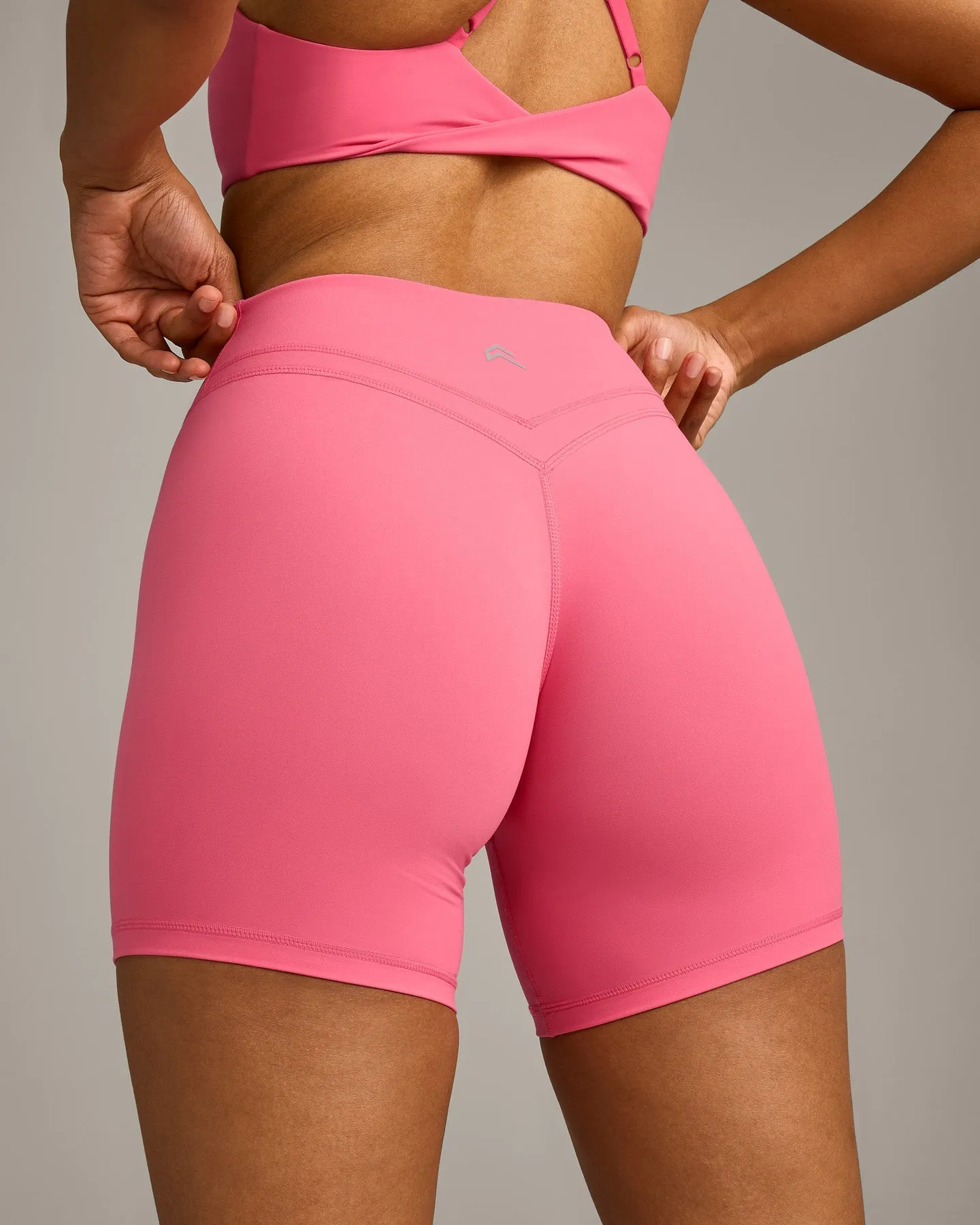 UnifiedMove™ Wrap Shorts 6" with Reflective Logo | Hot Girl Pink sold by Oner Active product image thumbnail 4