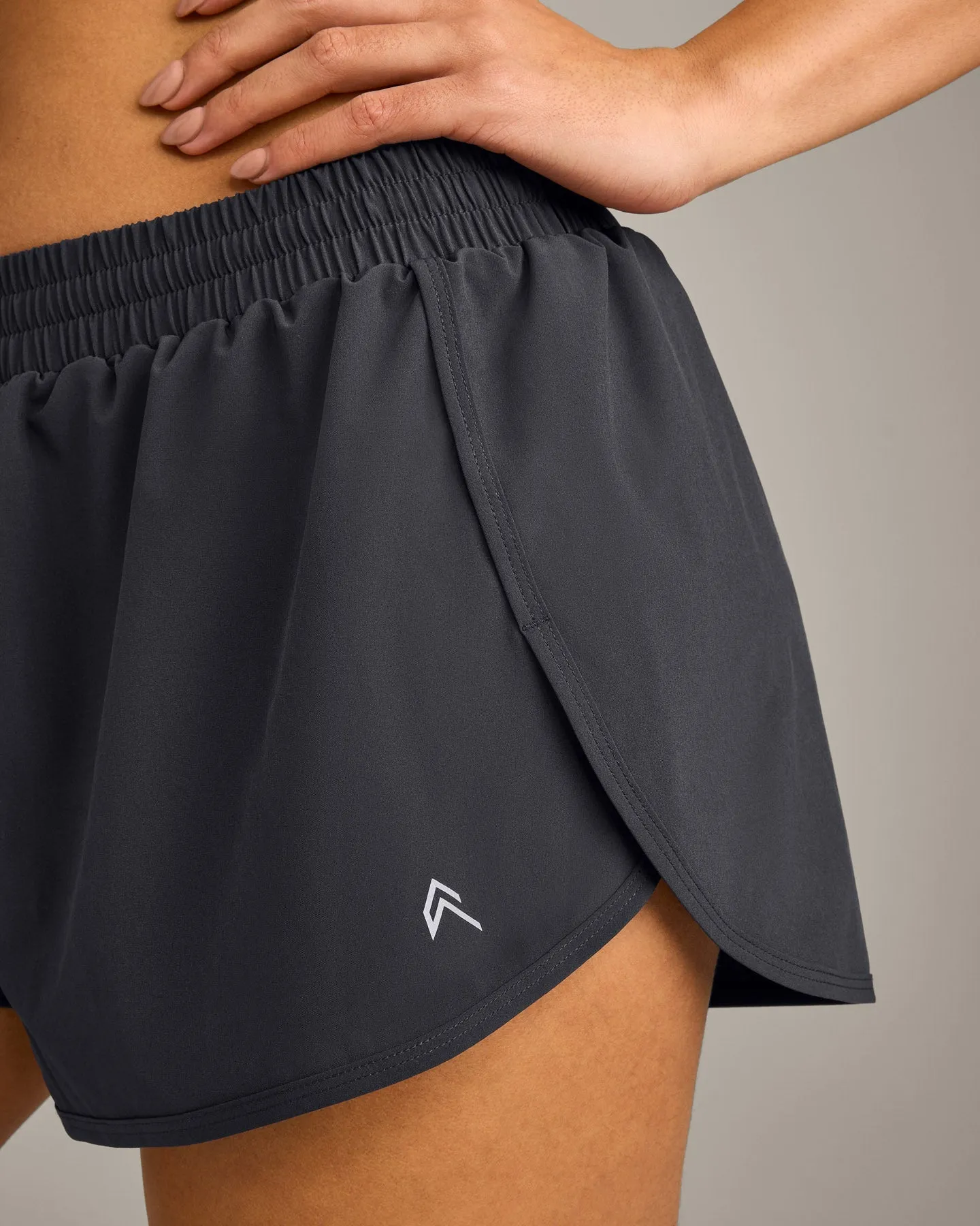 AirMove™ Lined Shorts 2" with Reflective Logo | Coal sold by Oner Active product image thumbnail 5