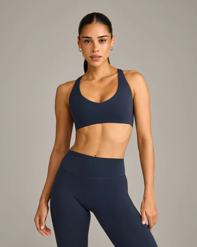 SoftMotion™ Bralette with Grey Logo | True Blue sold by Oner Active