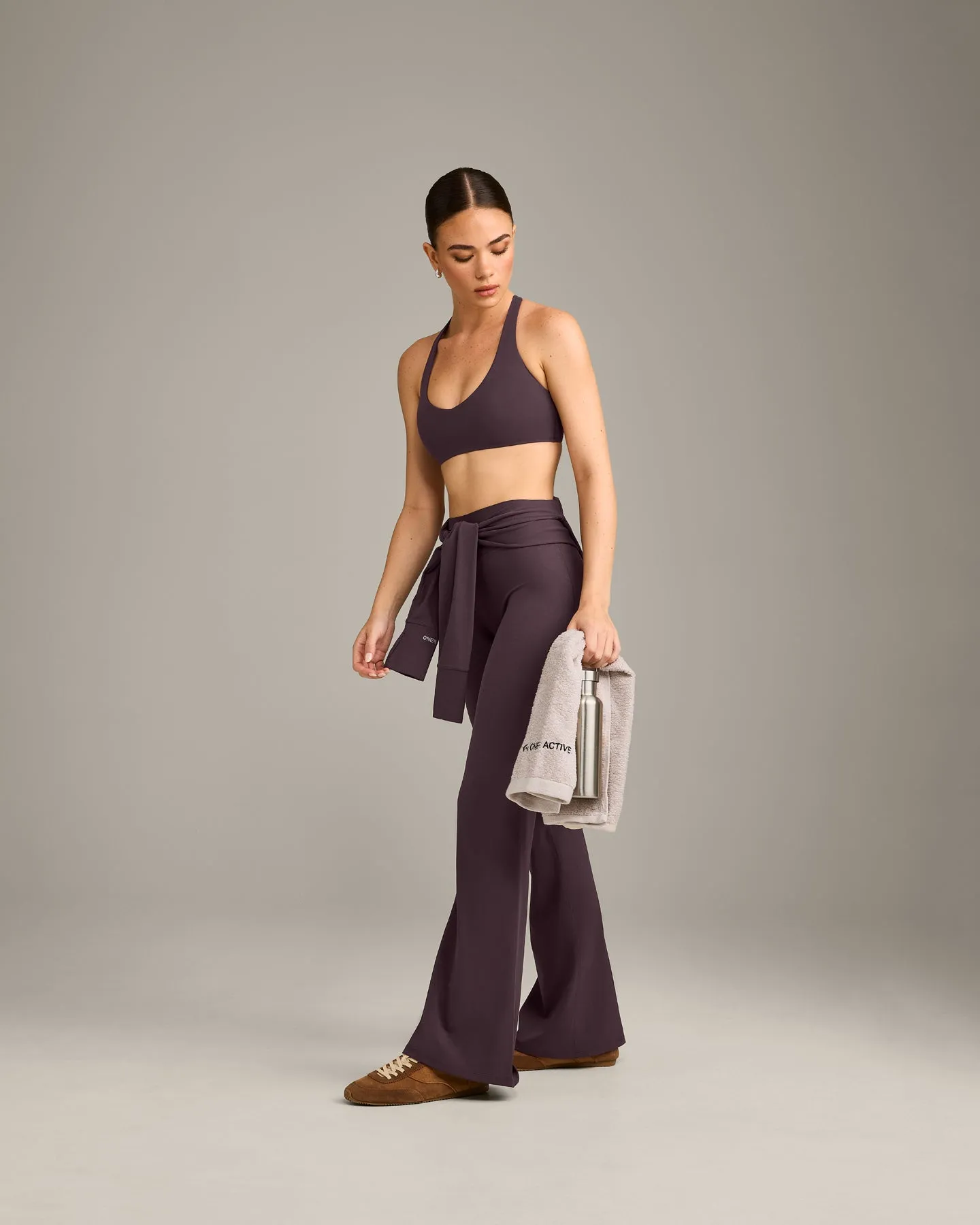 SoftMotion™ Bralette with Grey Logo | Dark Umber Brown sold by Oner Active product image thumbnail 3