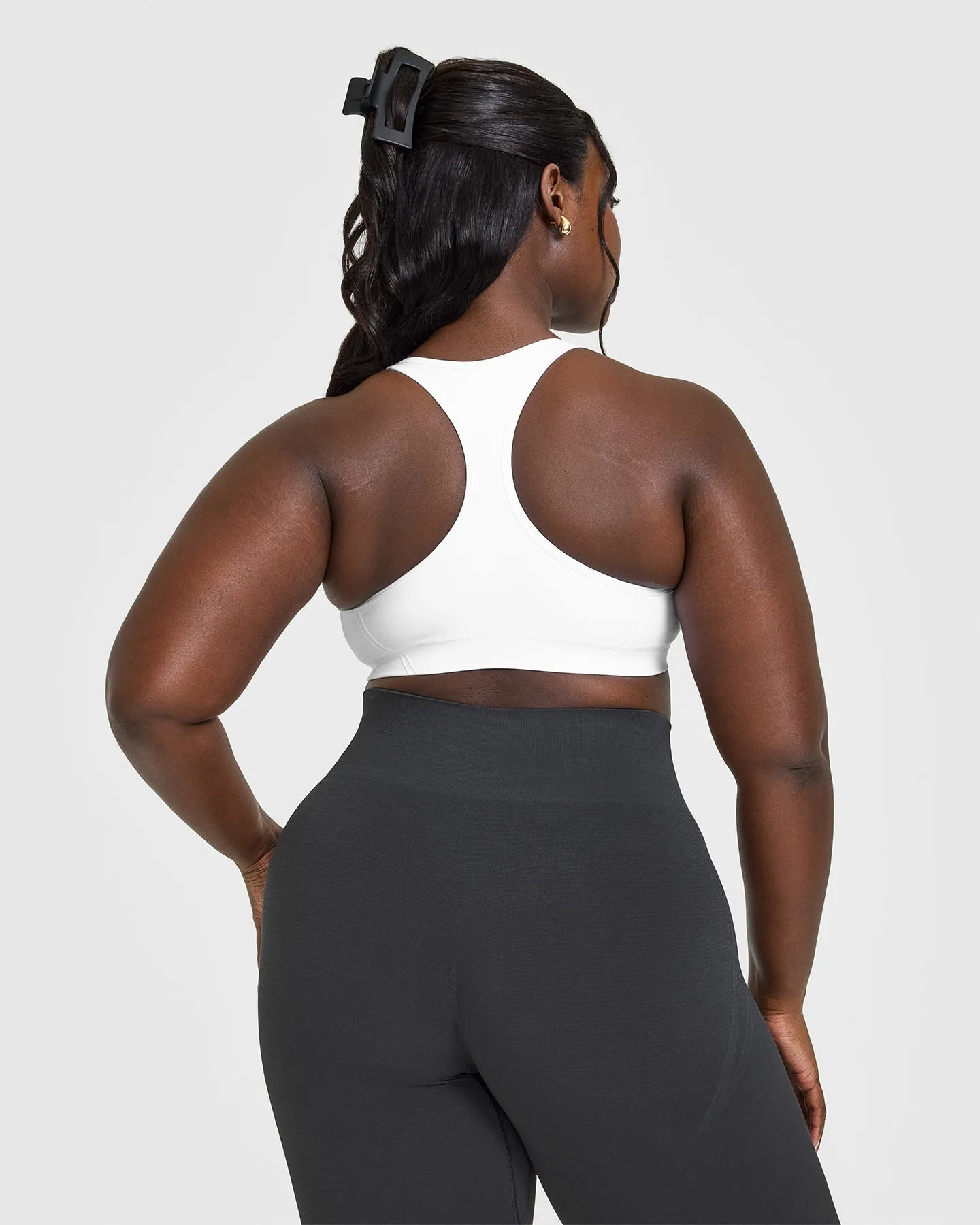 EffortlessLift™ Seamless Racer Back Sports Bra | White sold by Oner Active product image thumbnail 4